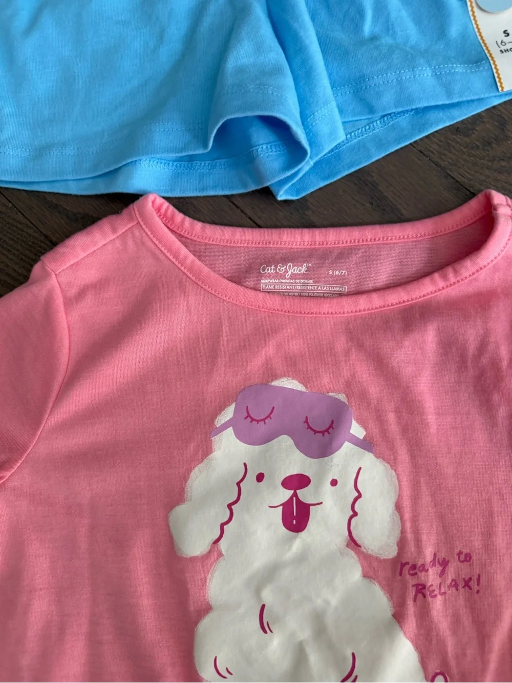 Girls clothes pull on shorts lot dog pajama sz 6/7 old navy & cat & jack summer